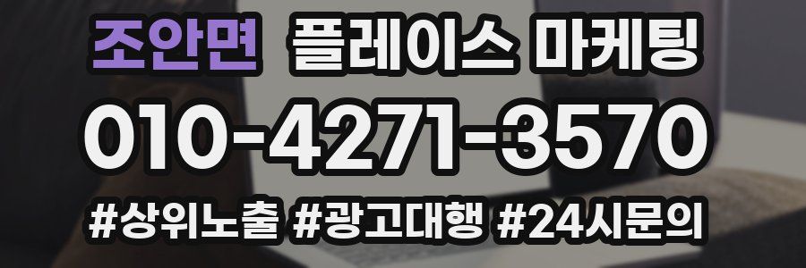 조안면 플레이스 마케팅