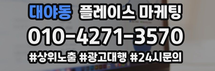 대야동 플레이스 마케팅