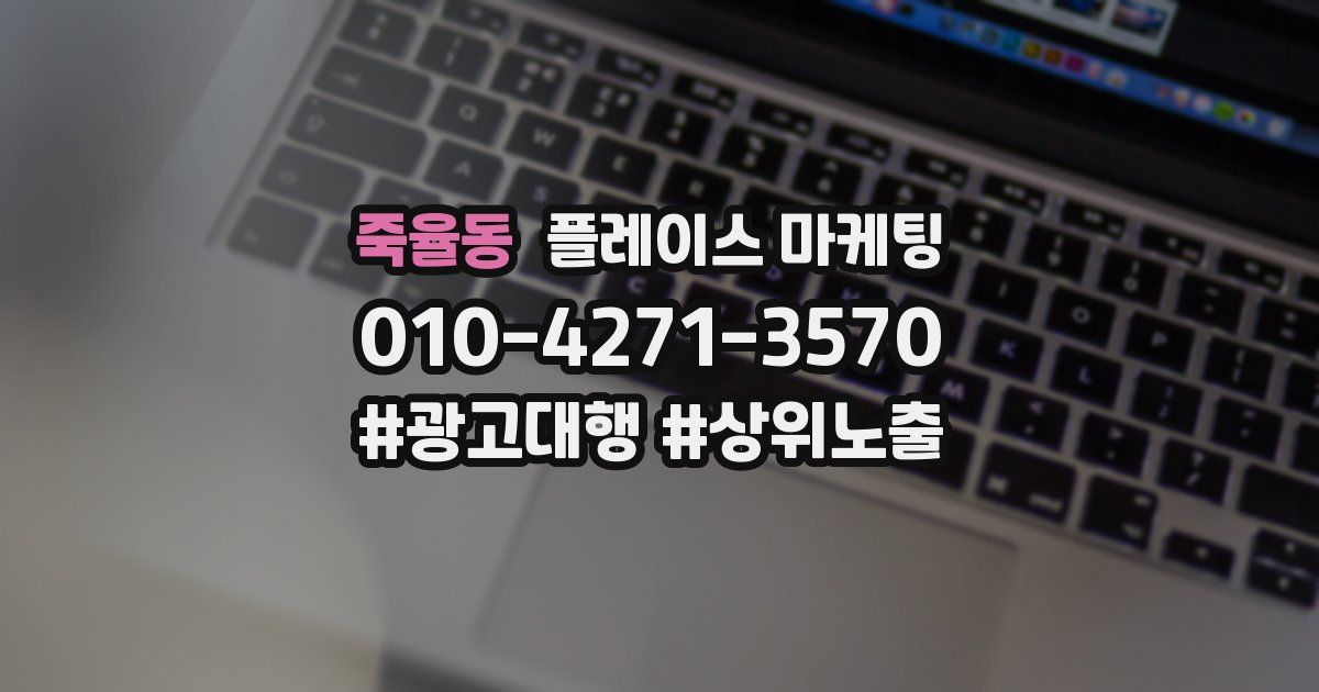 죽율동 플레이스 마케팅