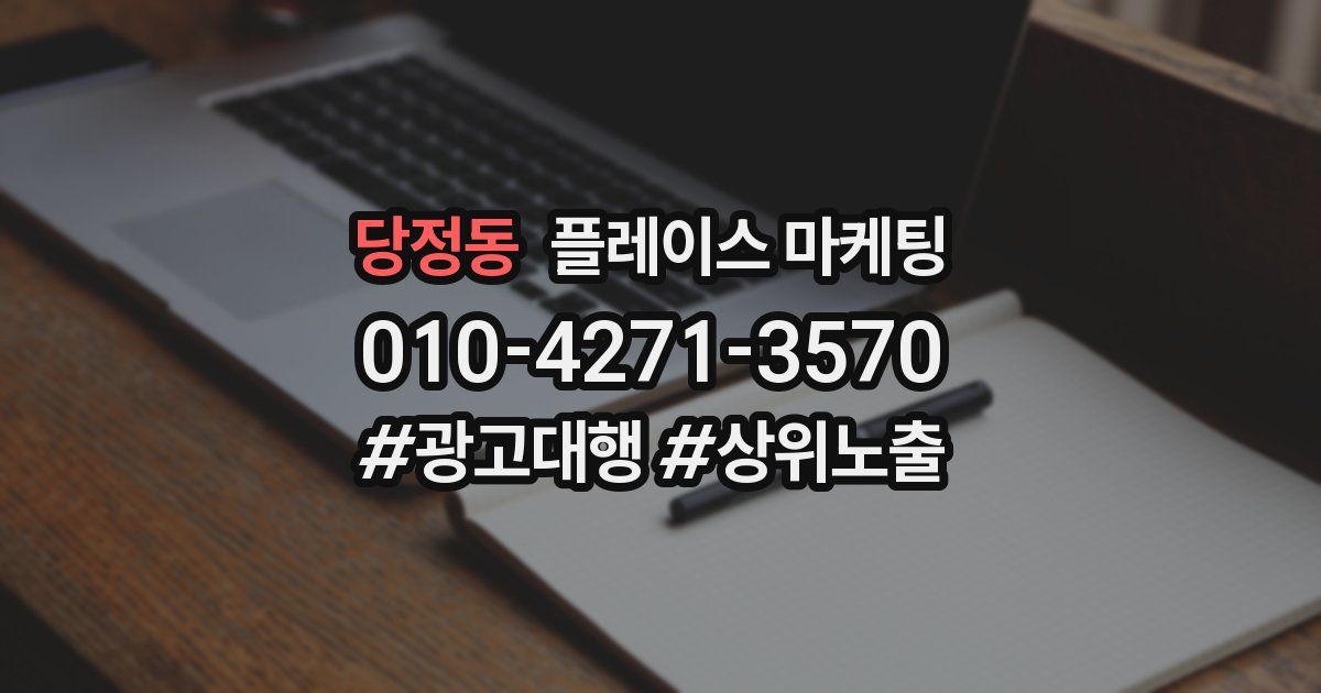 당정동 플레이스 마케팅