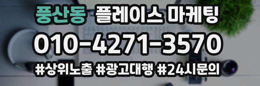 풍산동 플레이스 마케팅