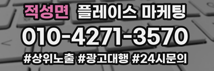적성면 플레이스 마케팅