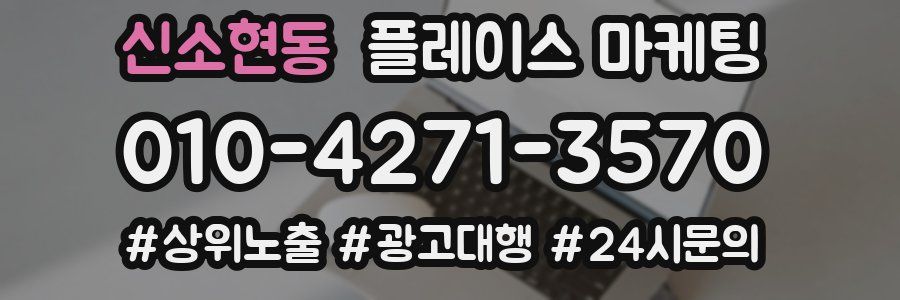신소현동 플레이스 마케팅
