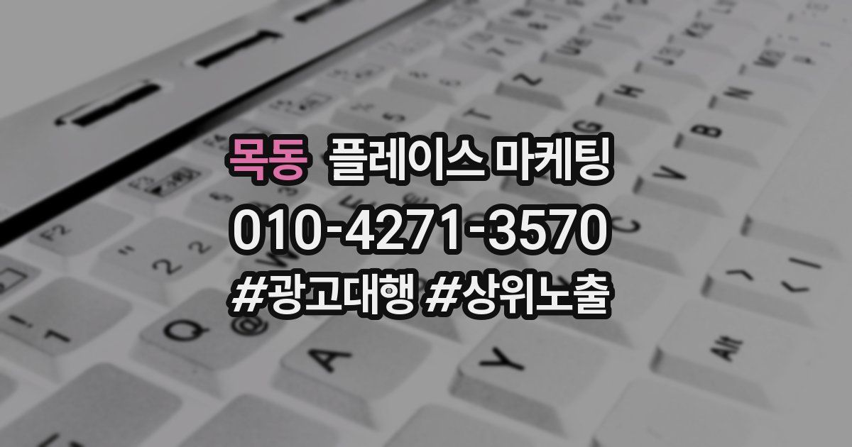 목동 플레이스 마케팅