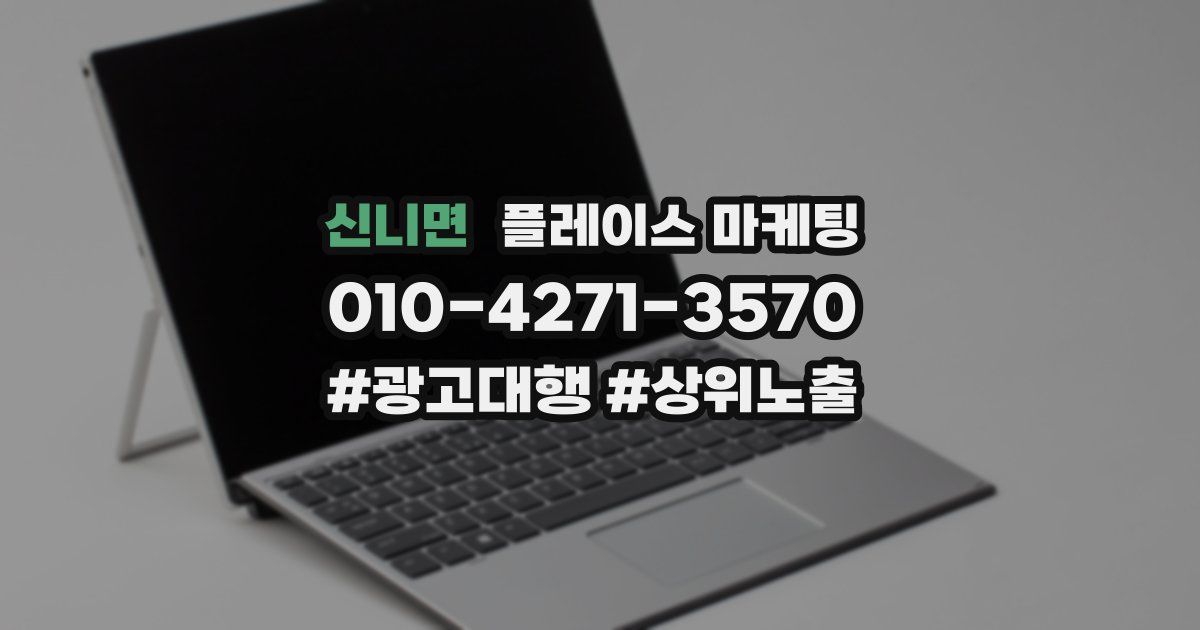 신니면 플레이스 마케팅
