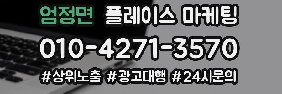 엄정면 플레이스 마케팅