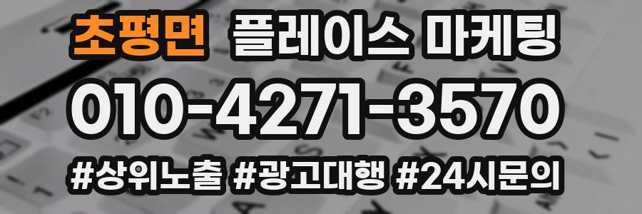 초평면 플레이스 마케팅