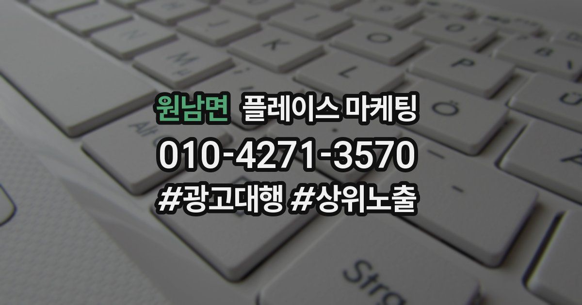 원남면 플레이스 마케팅