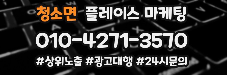 청소면 플레이스 마케팅