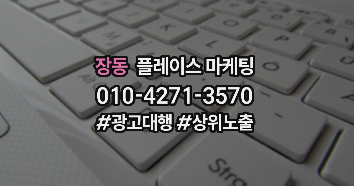 장동 플레이스 마케팅