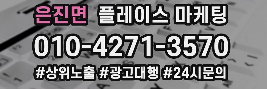 은진면 플레이스 마케팅