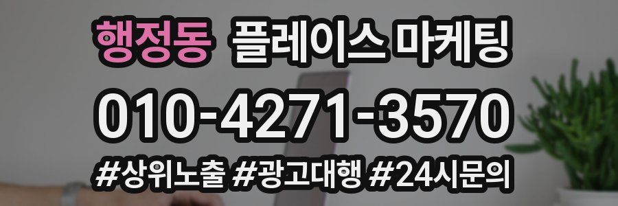 행정동 플레이스 마케팅