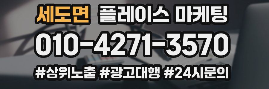 세도면 플레이스 마케팅