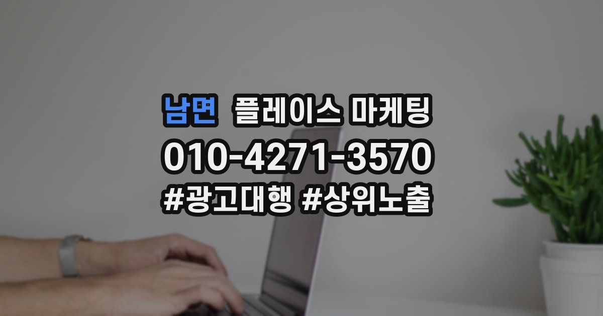 남면 플레이스 마케팅