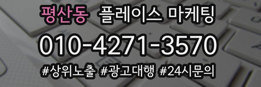 평산동 플레이스 마케팅