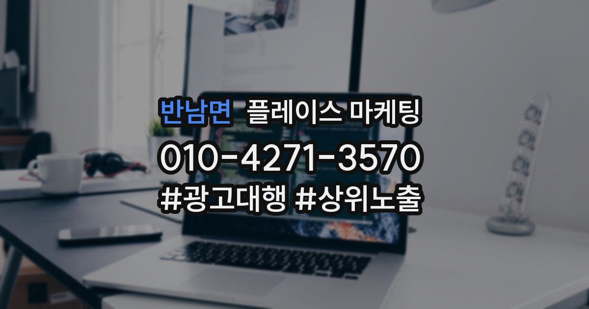 반남면 플레이스 마케팅
