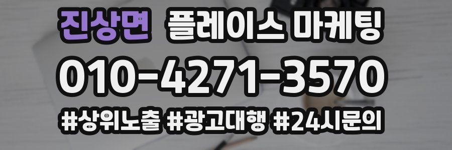 진상면 플레이스 마케팅