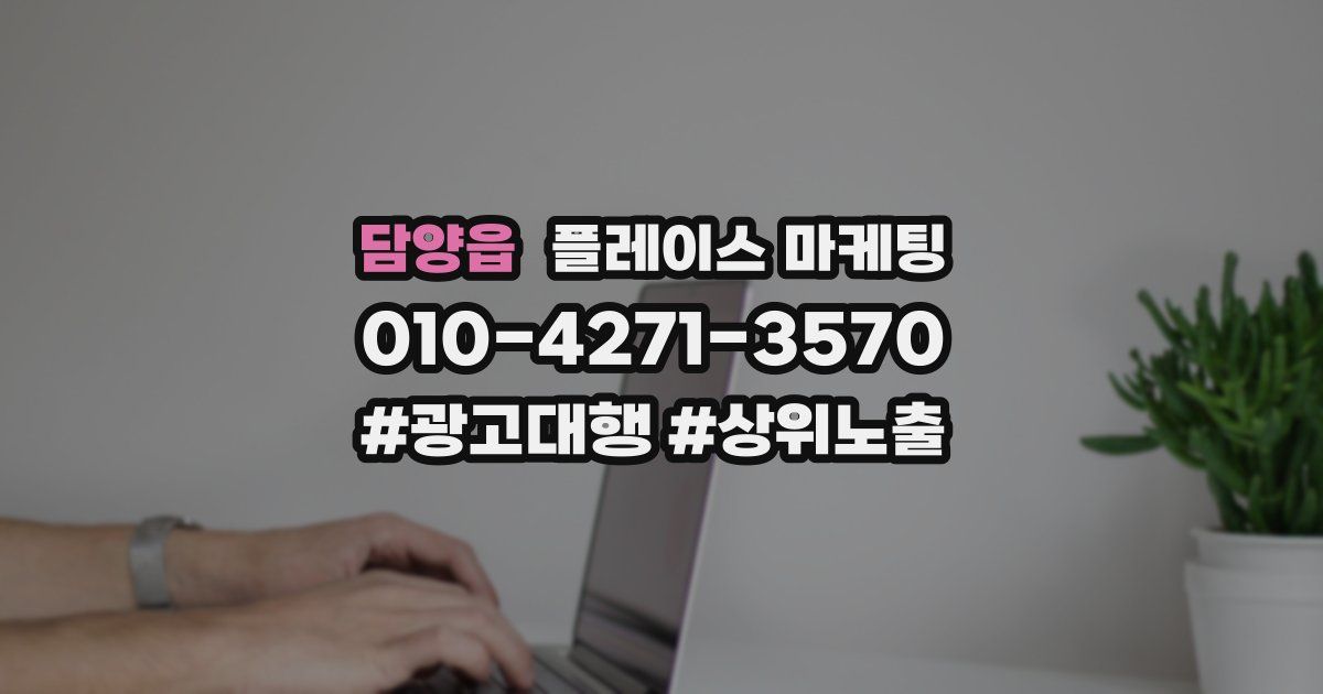 담양읍 플레이스 마케팅