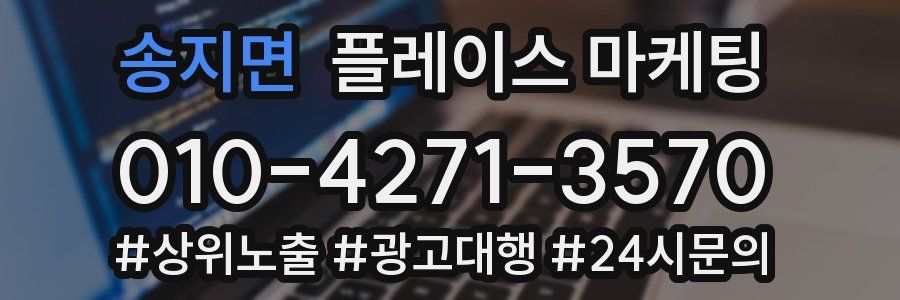 송지면 플레이스 마케팅