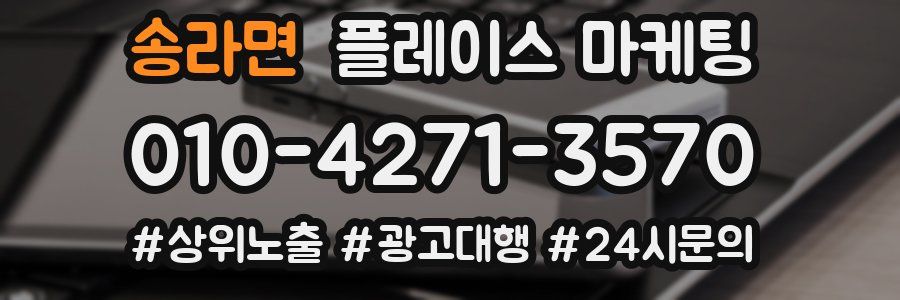 송라면 플레이스 마케팅