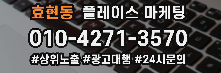 효현동 플레이스 마케팅