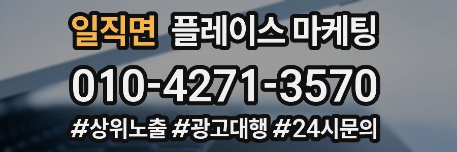 일직면 플레이스 마케팅