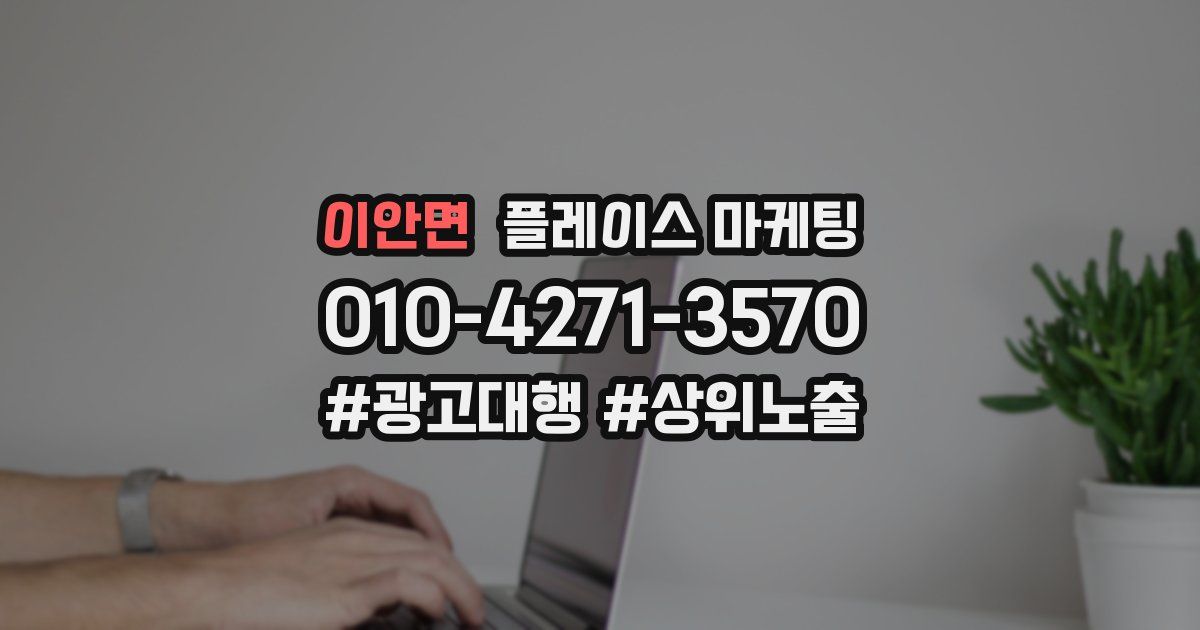 이안면 플레이스 마케팅