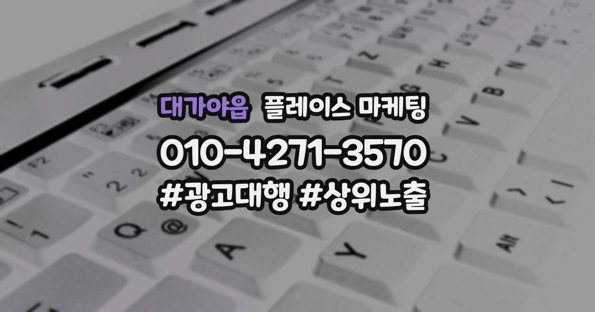 대가야읍 플레이스 마케팅