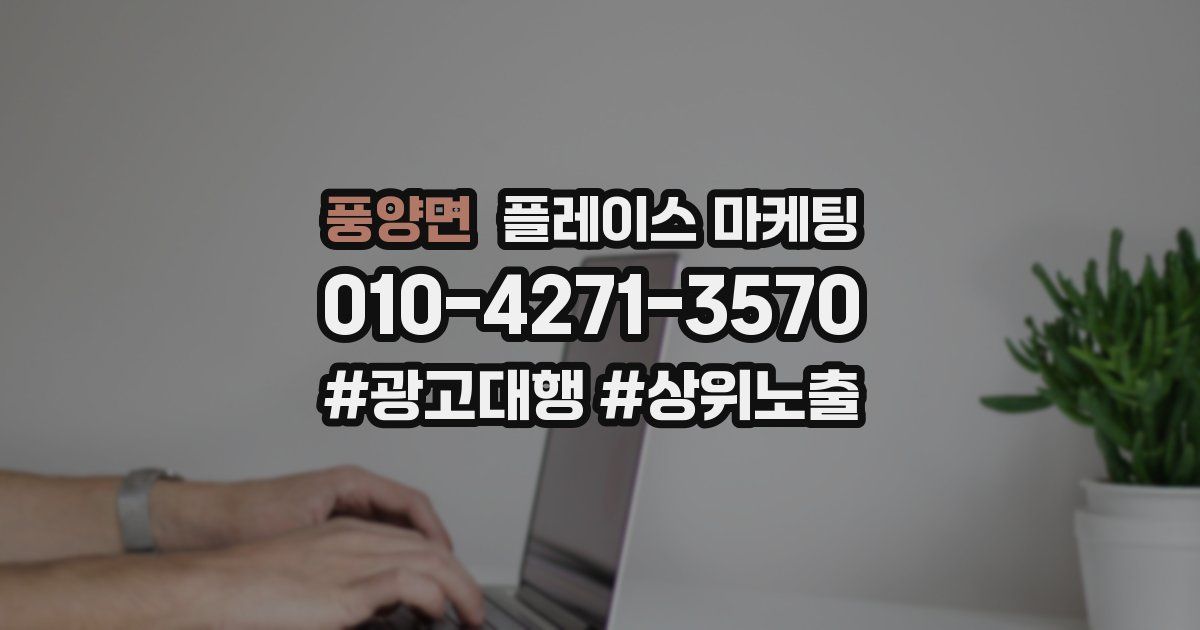 풍양면 플레이스 마케팅