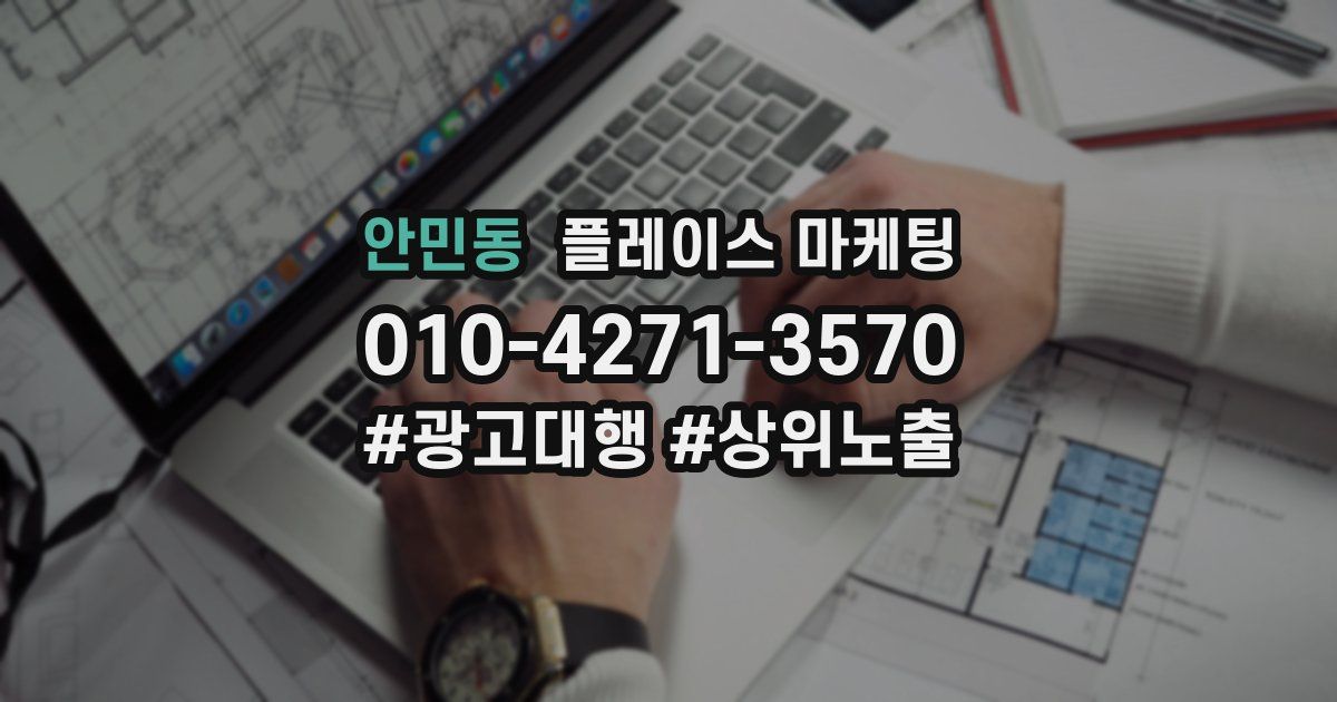 안민동 플레이스 마케팅