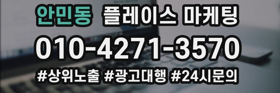 안민동 플레이스 마케팅