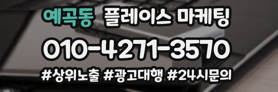 예곡동 플레이스 마케팅