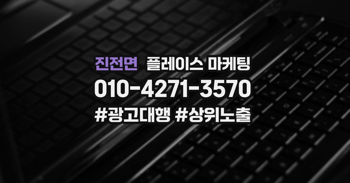 진전면 플레이스 마케팅