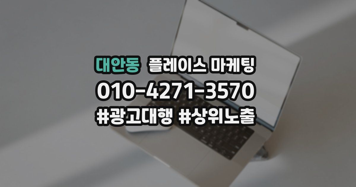 대안동 플레이스 마케팅