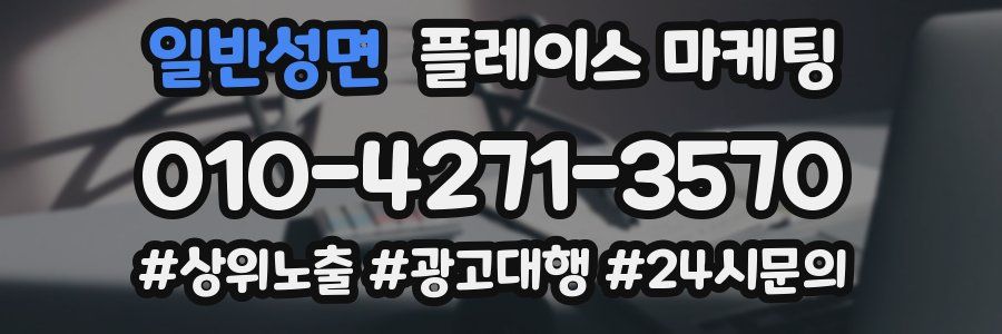 일반성면 플레이스 마케팅