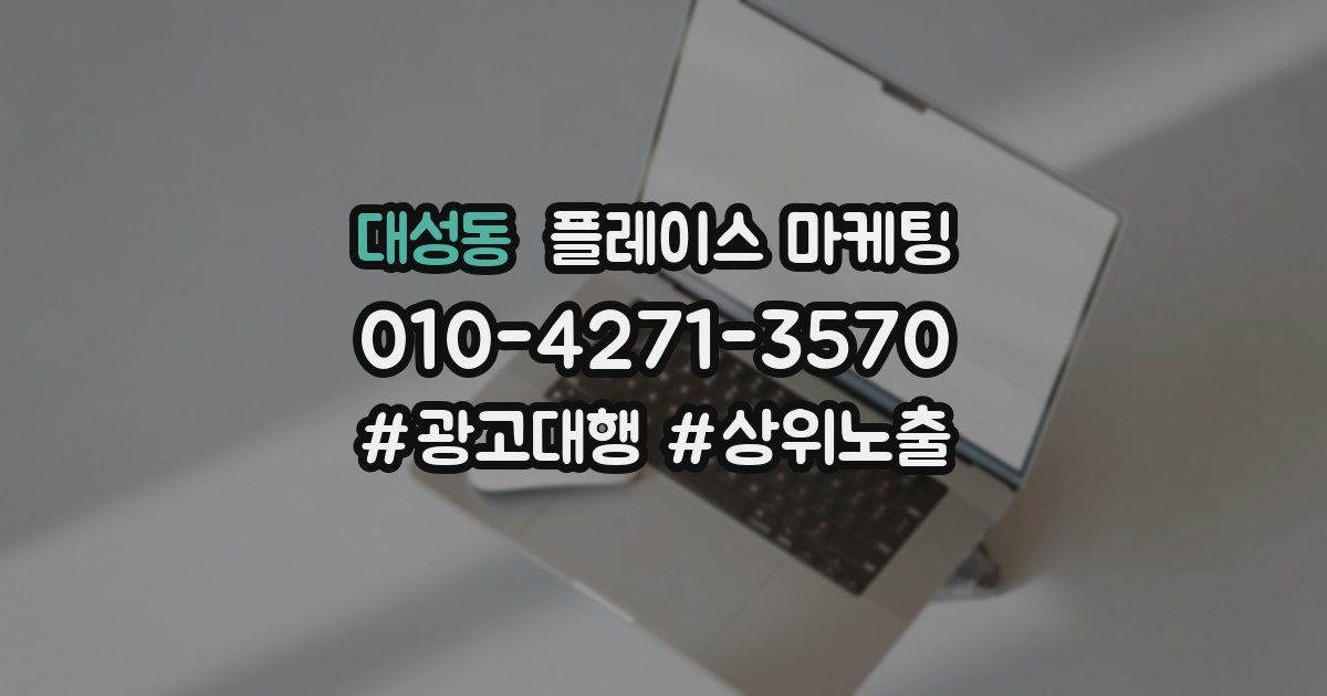 대성동 플레이스 마케팅