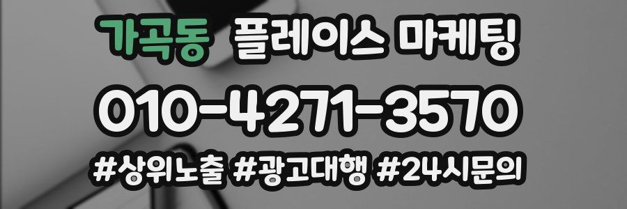 가곡동 플레이스 마케팅