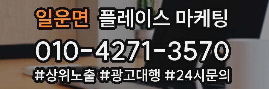 일운면 플레이스 마케팅