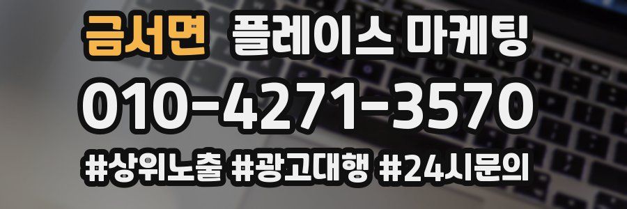금서면 플레이스 마케팅