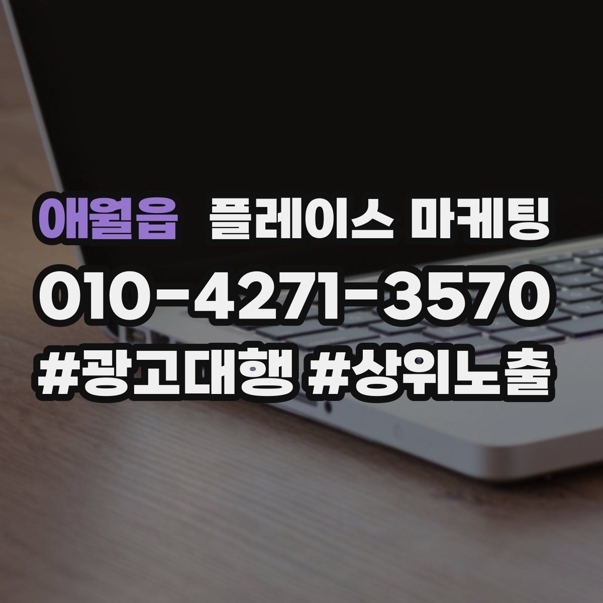 애월읍 플레이스 마케팅 가격 문의가 많은 업종의 설명문 예시