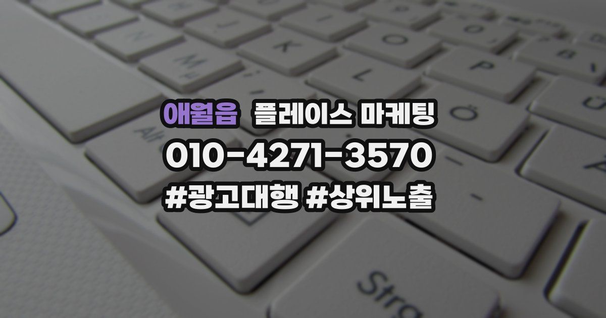 애월읍 플레이스 마케팅