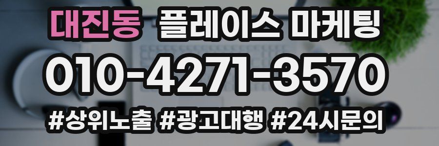 대진동 플레이스 마케팅