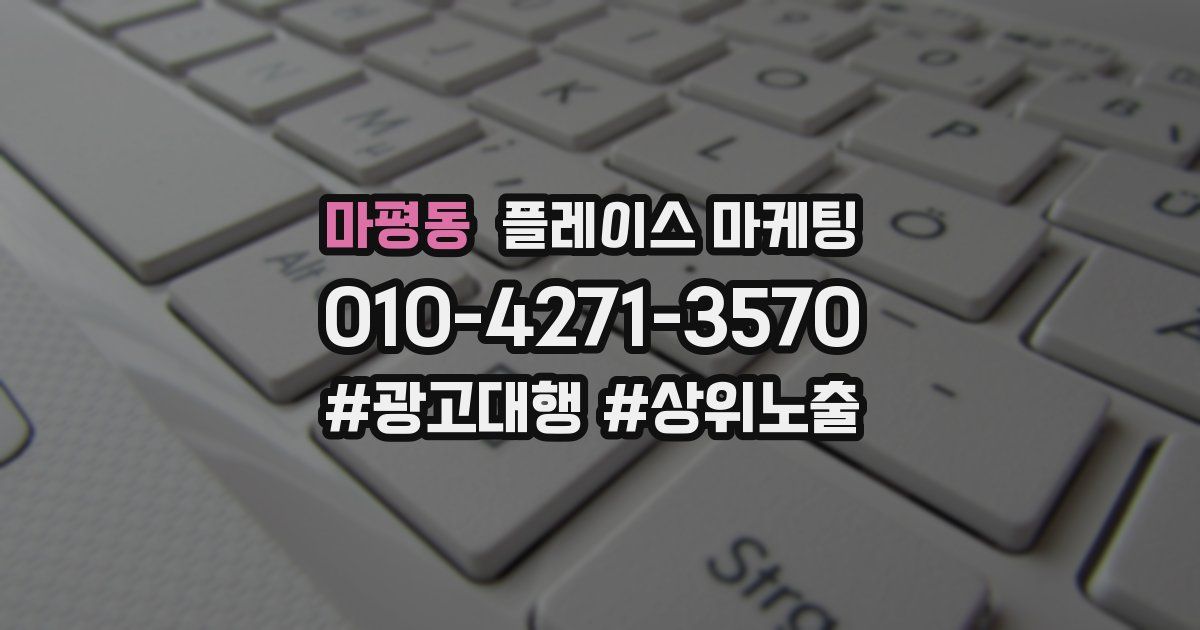 마평동 플레이스 마케팅