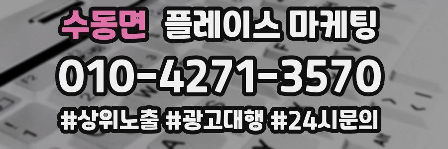 수동면 플레이스 마케팅