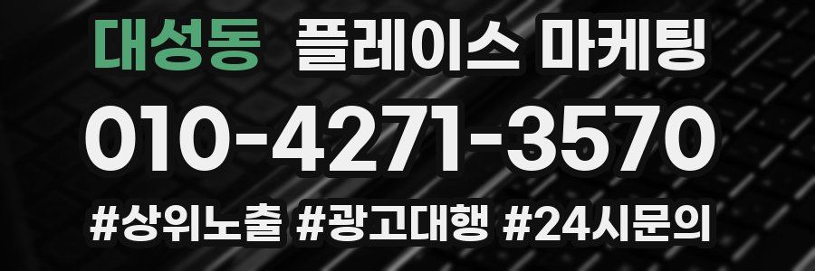 대성동 플레이스 마케팅