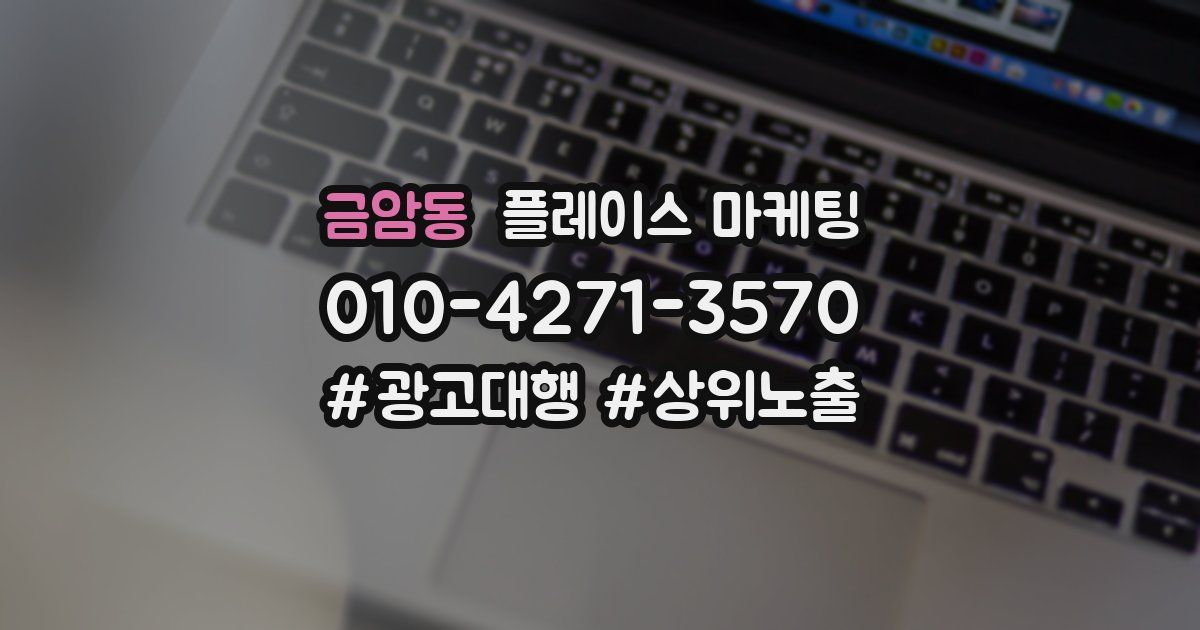 금암동 플레이스 마케팅