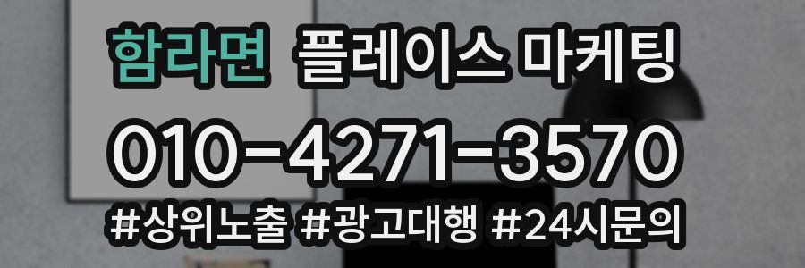 함라면 플레이스 마케팅