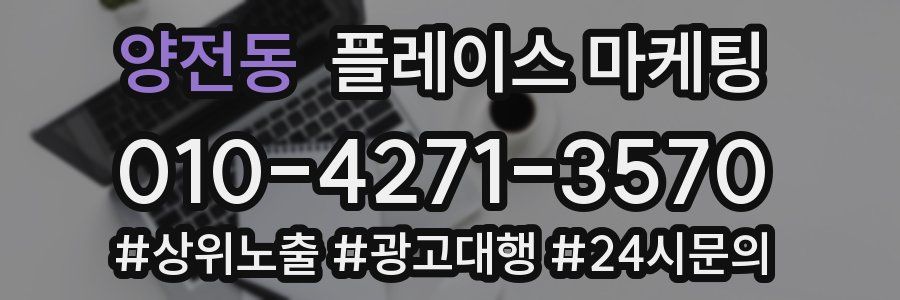양전동 플레이스 마케팅