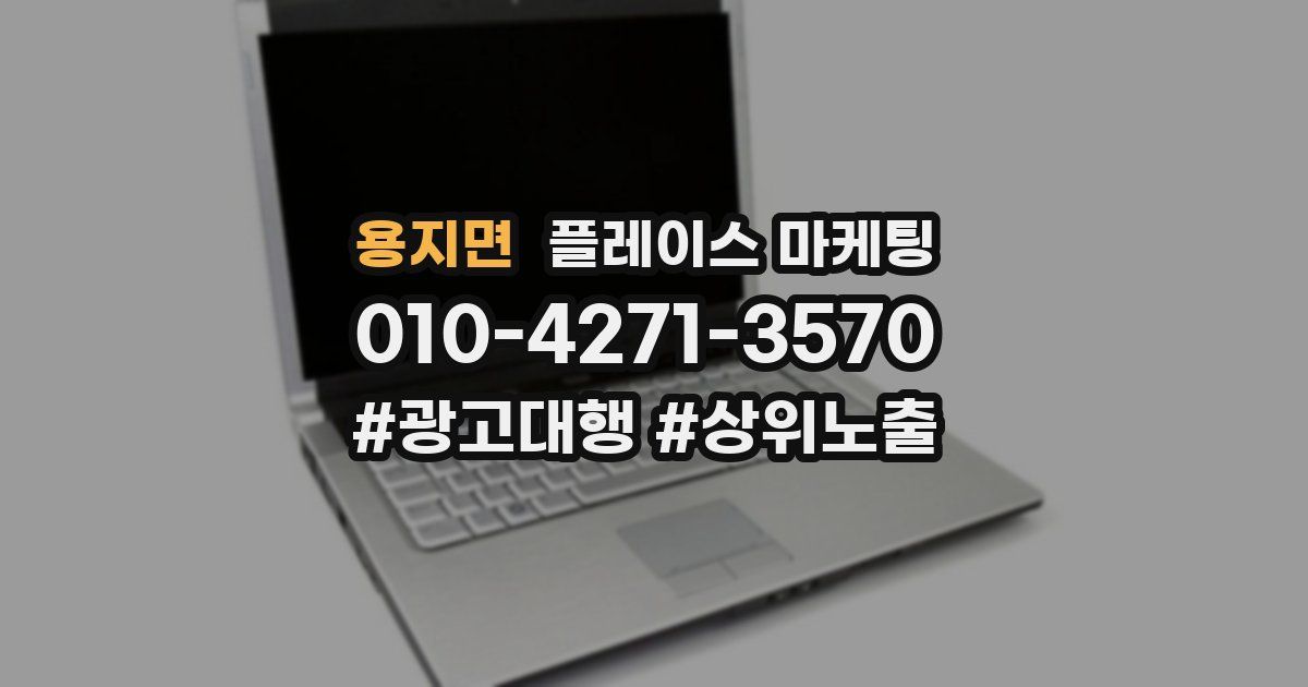 용지면 플레이스 마케팅