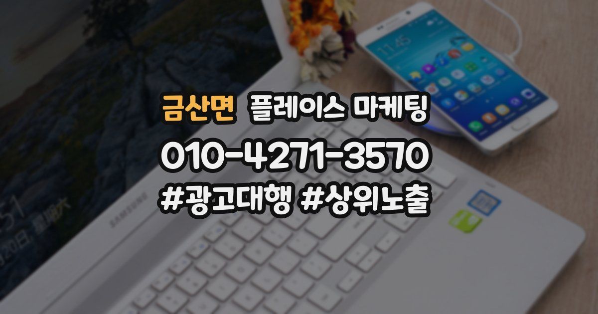 금산면 플레이스 마케팅
